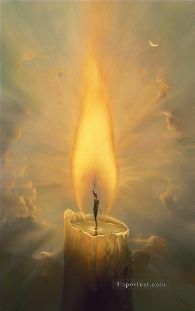 modern contemporary 01 surrealism candle Oil Paintings
